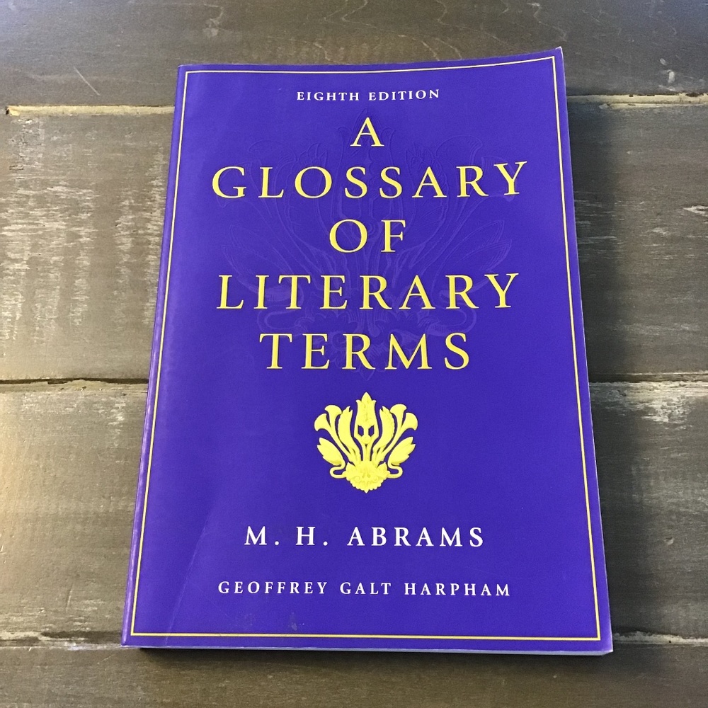 A Glossary Of Literary Terms Book